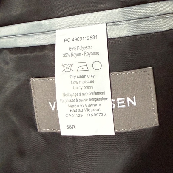 Van Heusen Men’s Classic Black Sport Coat Blazer – Size 56R NWT - Picture 5 of 5